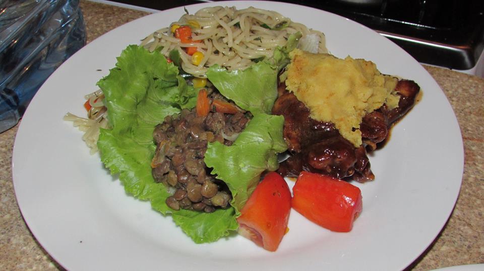 Jamaican food at RafJam Bed and Breakfast